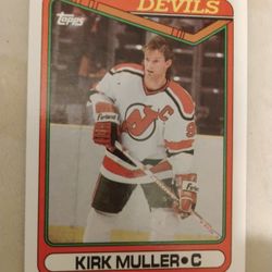 Kirk Muller Topps Hockey Trading Card.