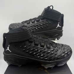 Nike Jordan Force Savage Pro 2 Shark Cleats Black CV1666-003 Men’s Sz 11   New