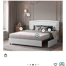 Queen Bed Frame - Amazon - Bonsoir With 4 Storage Drawers
