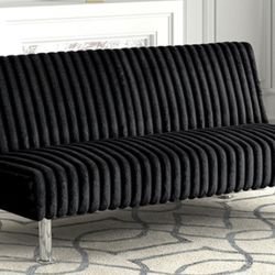 Brand New Black Adjustable Futon Sofa Sleeper