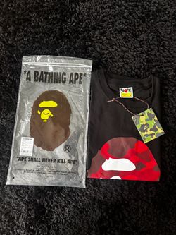 A Bathing Ape BAPE Camo Tee Black Size L