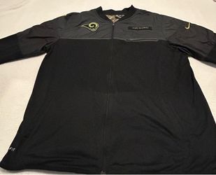 Nike LA Rams Salute to Service Quarter Zip Jacket Size XL