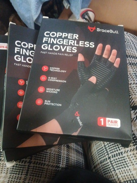 Copper Fingerless Gloves