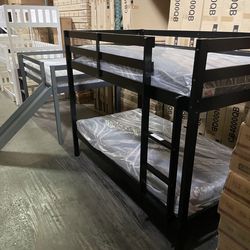 Twin  Bunk Bed & Foam Mattresses