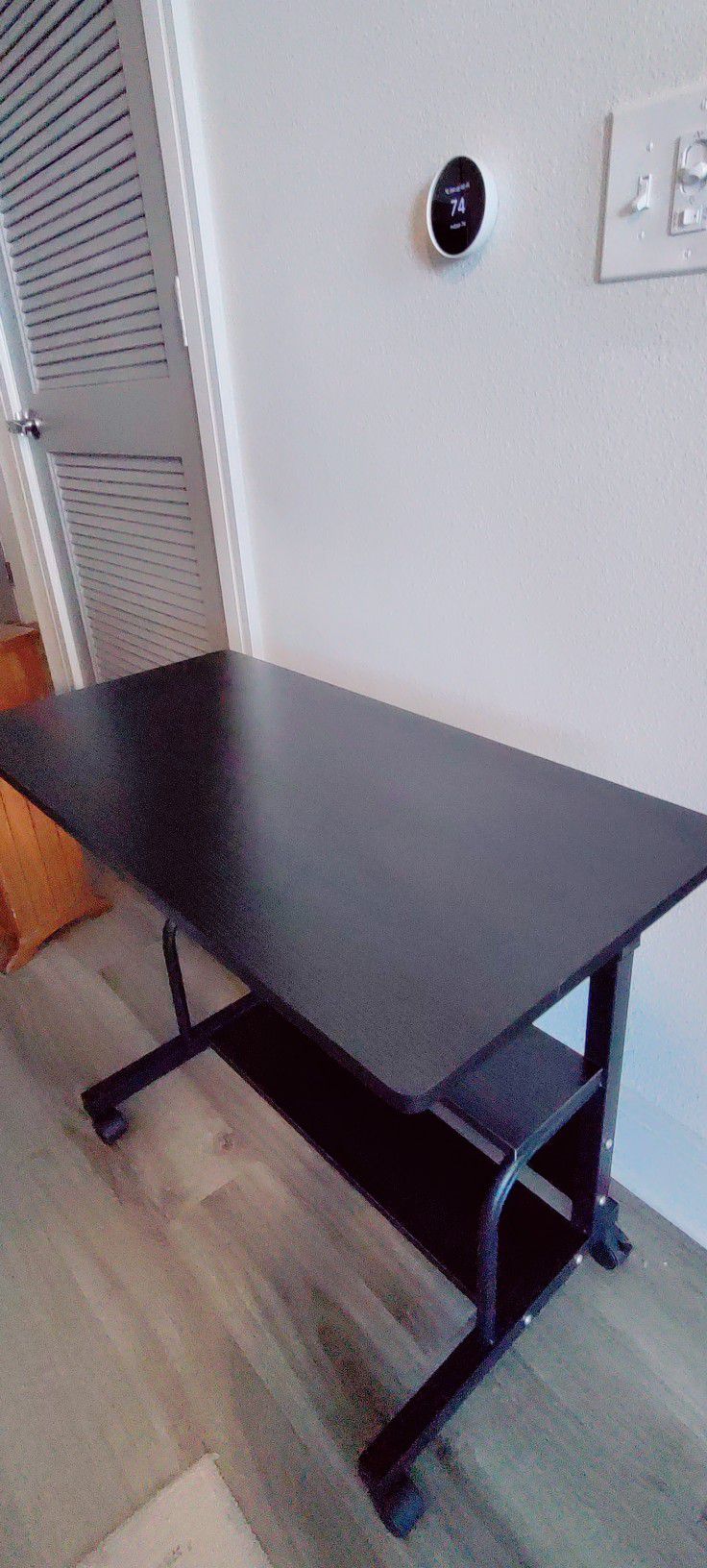 Rolling Desk For a Laptop 32" Length &16" Wide Black Color
