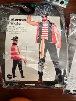 Pirate Adult Costume male size M-L