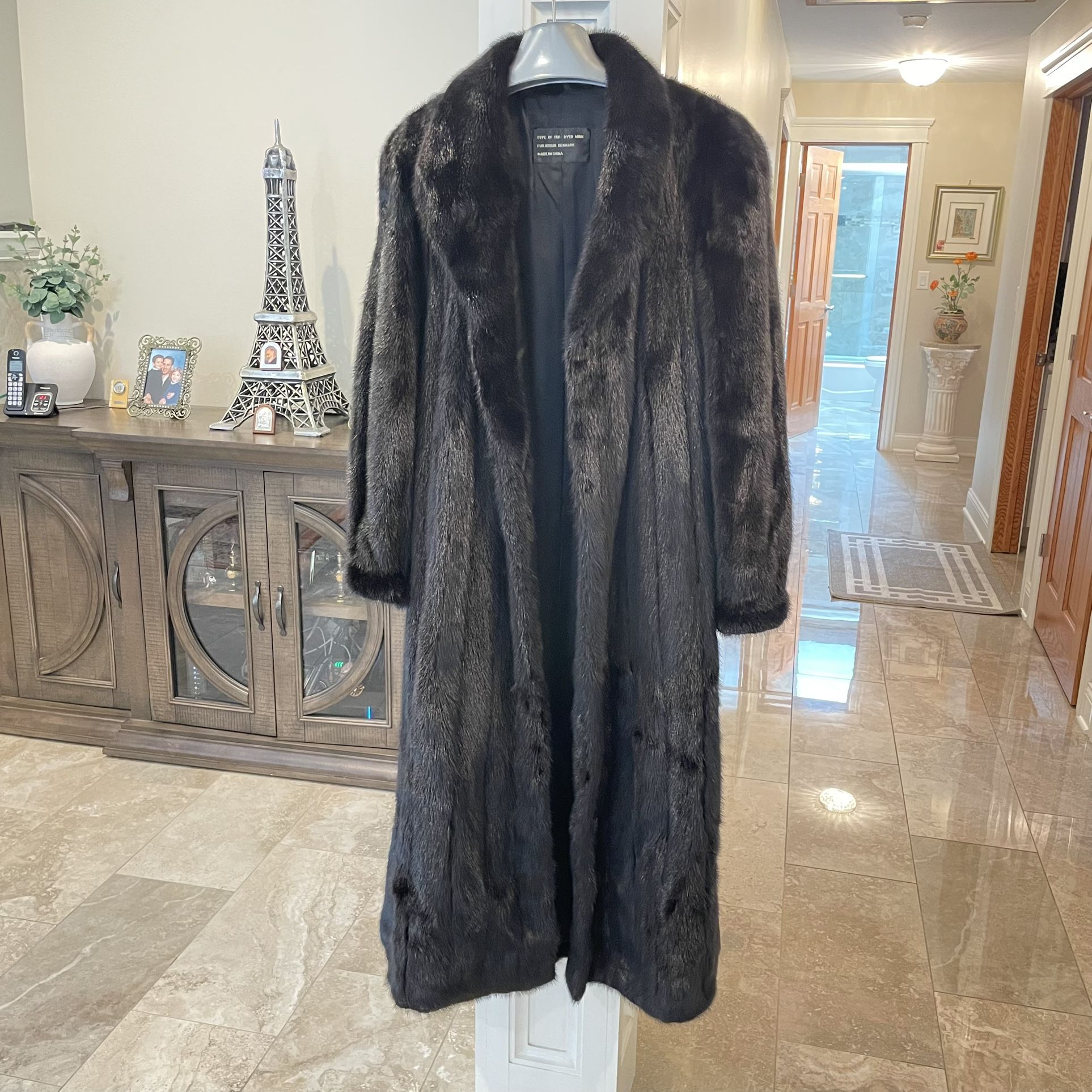 High Quality Almost Black Mink Coat Paid $4700