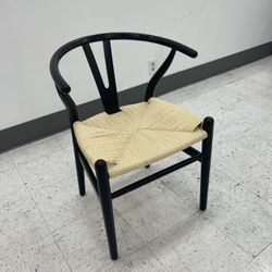 Chair $149 EACH- Black Solid Wood Weave - New - 8 Available- Home/ Office- Delivery 🚚
