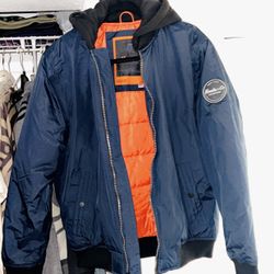 Hawke & Co. Navy Blue Jacket Hoodie Medium