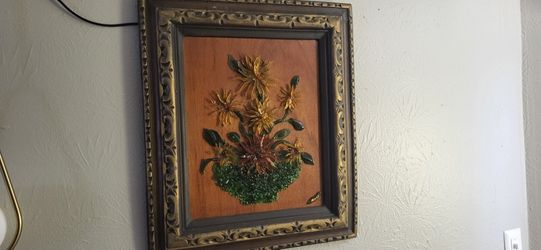 Vintage CUT Glass Wall Art