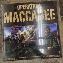 OPERATION MACCABEE World War II Adventure Board Game NIB