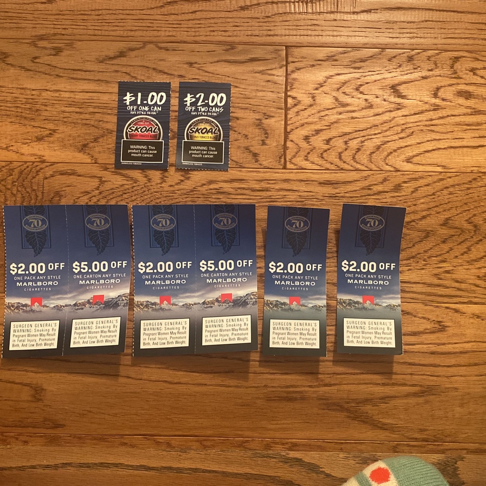 6 Marlboro & 2 Skoals Coupons 12/31/24