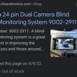 Toyota  Tundra Truck Dual Camera Blind Spot Birdseye   By BRANDMOTION 