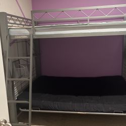 Full Size Bunk Bed With Futon 