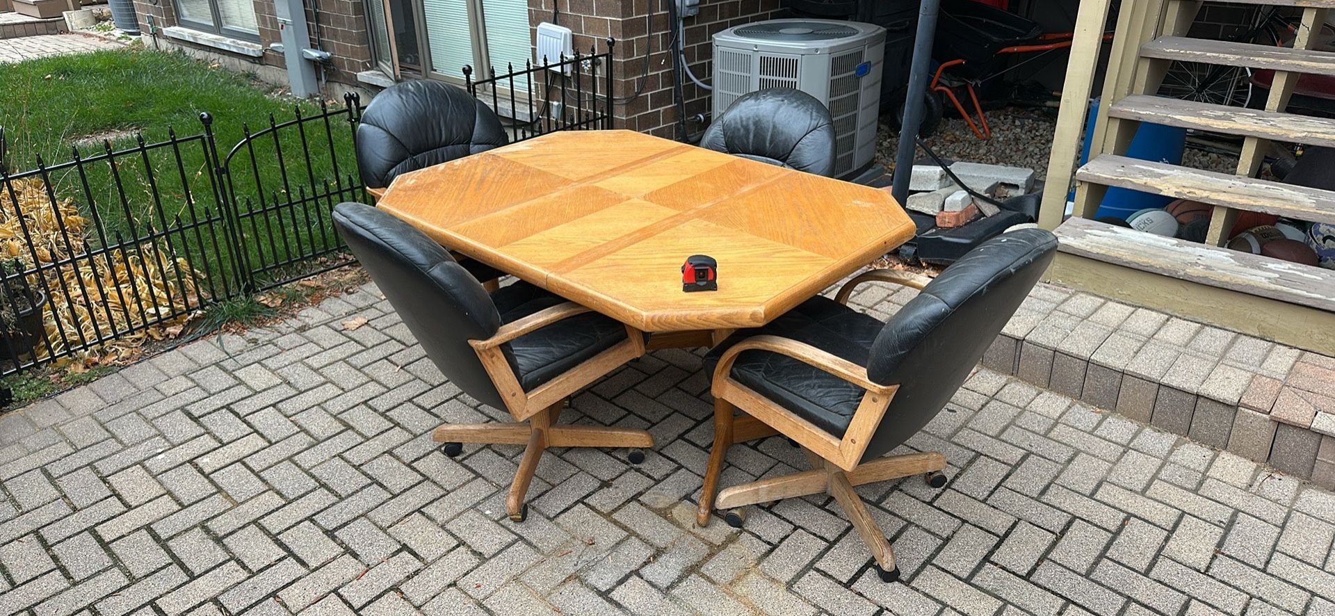 Wooden Table W/ Chair Set