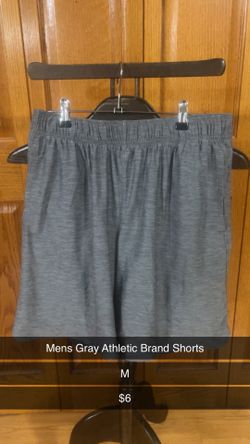 Mens Gray Athletic Brand Shorts Size M 
