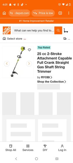 Ryobi gas trimmer
