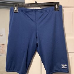 Teens and Mens Size 32 Blue Swim Trunks Jammers