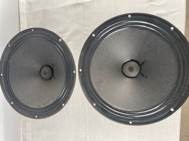 Vintage Peavey 12” Square Back Eminence Speakers (pair)