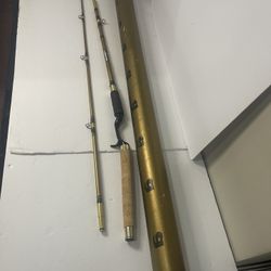 New Rare Garcia Conolon Companion 2222 Husky Musky 5'8" 2 pc Fishing Rod Vintage