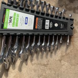 14 Pc Combination Wrench Set
