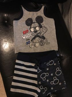 Disney baby Fourth of July outfit 0-3 months