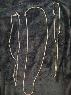 Gold tone necklaces