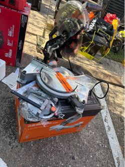 RIDGID 10” Dual Bevel Miter Saw with LED Cut Line