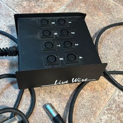 Livewire Advantage 8-Channel Snake 50 ft. Black