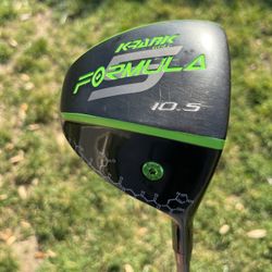 EXCELLENT KRANK GOLF FORMULA 5 MET FORGED GOLF DRIVER 10.5 W FUJIKURA SPEEDER AIR GRAPHITE STIFF 