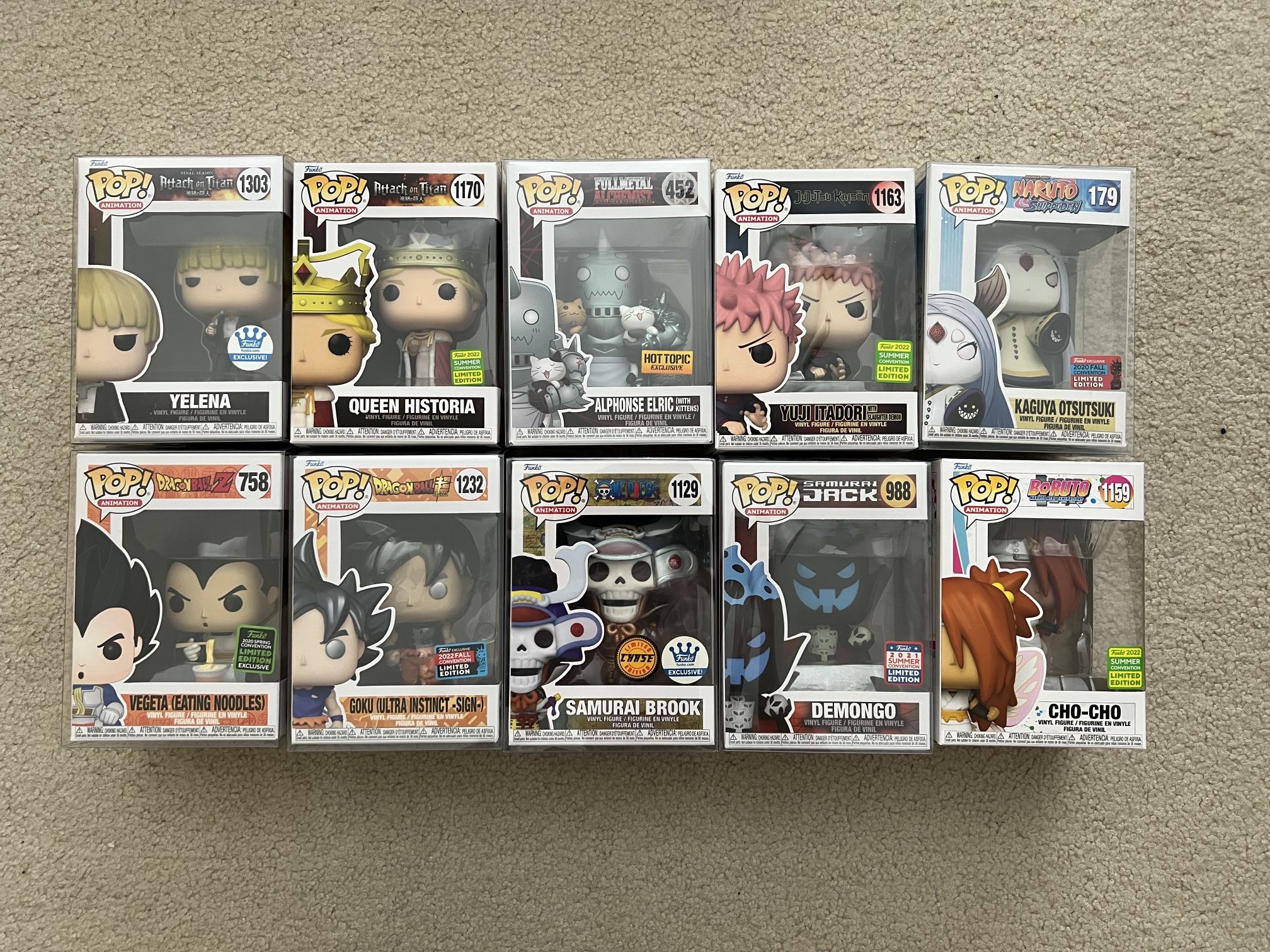 Anime Funko Pop Bundle