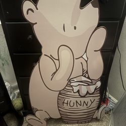 Vintage Pooh Cut Out And Bee Hives 