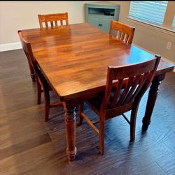 Table and 4 chairs