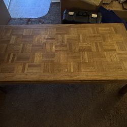 Wooden coffee table
