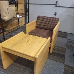 Office Or Home Chair With Coffee Table