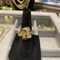 10 K Gold Ring Size 61/2