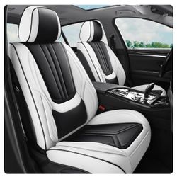 Car Seat Covers Full Set White Black