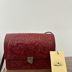 Red Patricia Nash Cross Body Purse