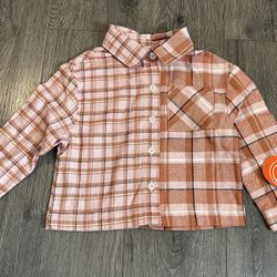 Wonder Nation Flannel Shirt Size 18 Months New