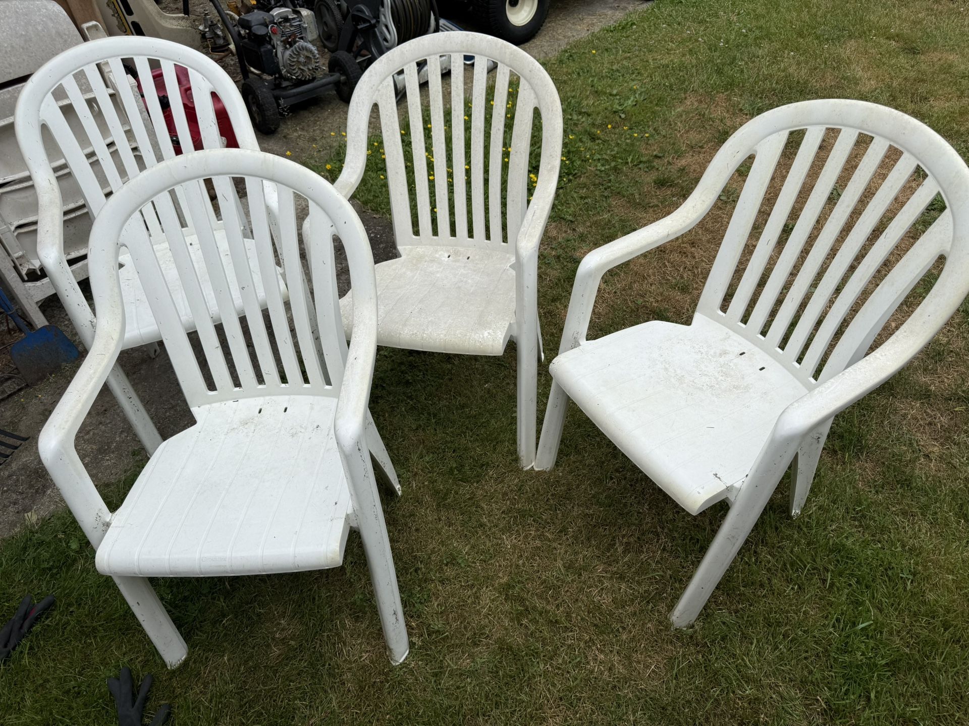 Set Of 4 Outdoor Patio Chairs