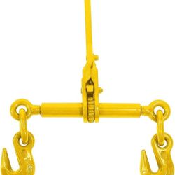 5400 LBS Working Load Limit Ratchet Load Binder for 5/16" x 3/8" Chain Tie Down Hauling Truck Loads Towing Applications Cargo Flatbed Trailers

