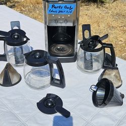 Cuisinart Coffee Maker (For Parts) + Carafes & Filters