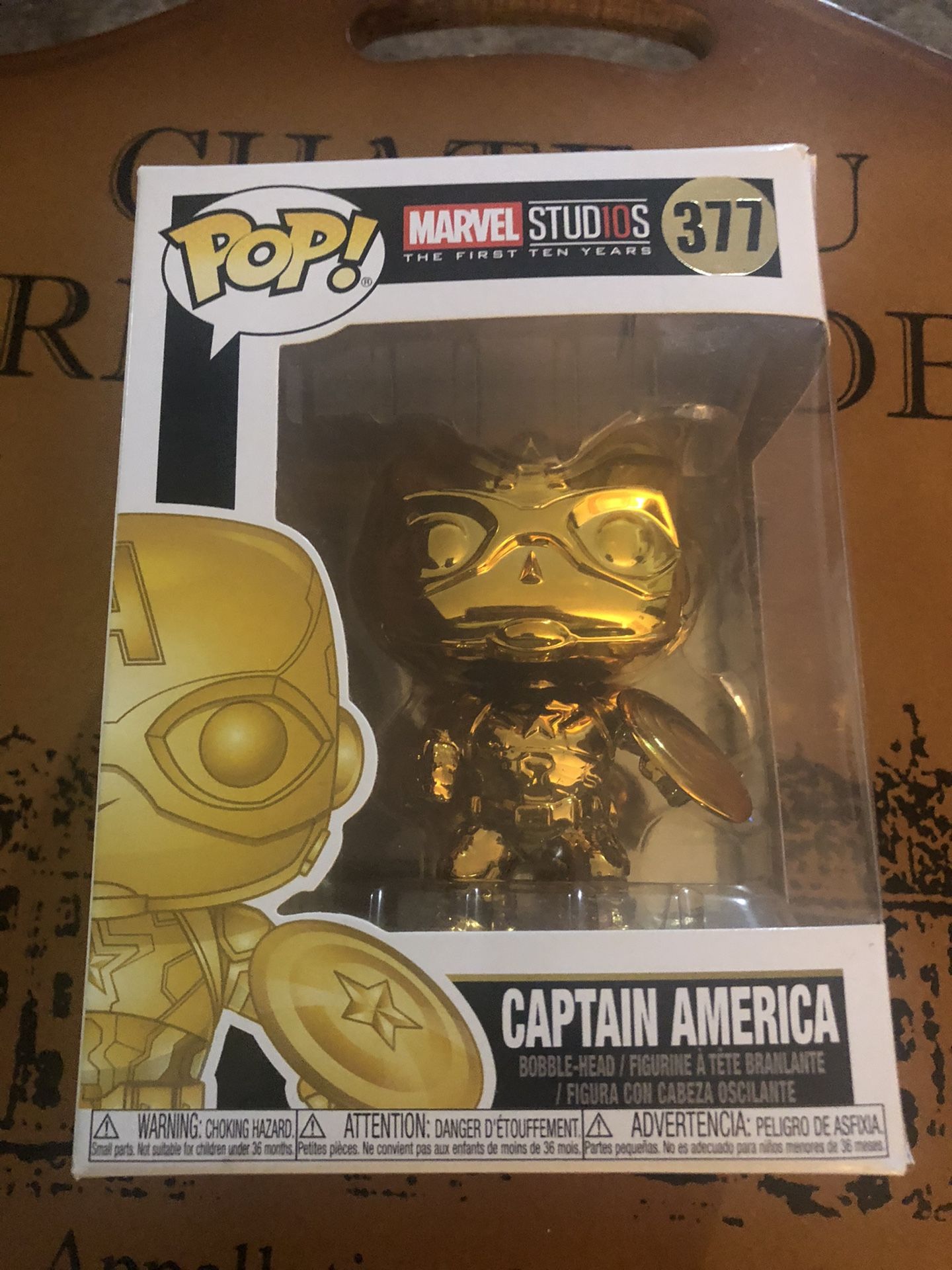 Brand New Captain America Gold Funko Pop (The First Ten Year) Limited Edition