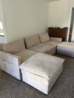 Sofa two ottomans