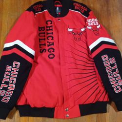 Chicago Bulls Stitched Coat Jacket Mens Size Xlarge New No Tags Jordan Pippen Rodman