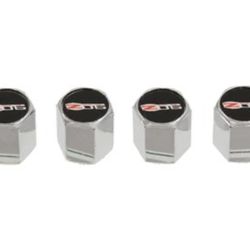 06-13 Z06 Corvette Valve Stem Caps (Chrome)