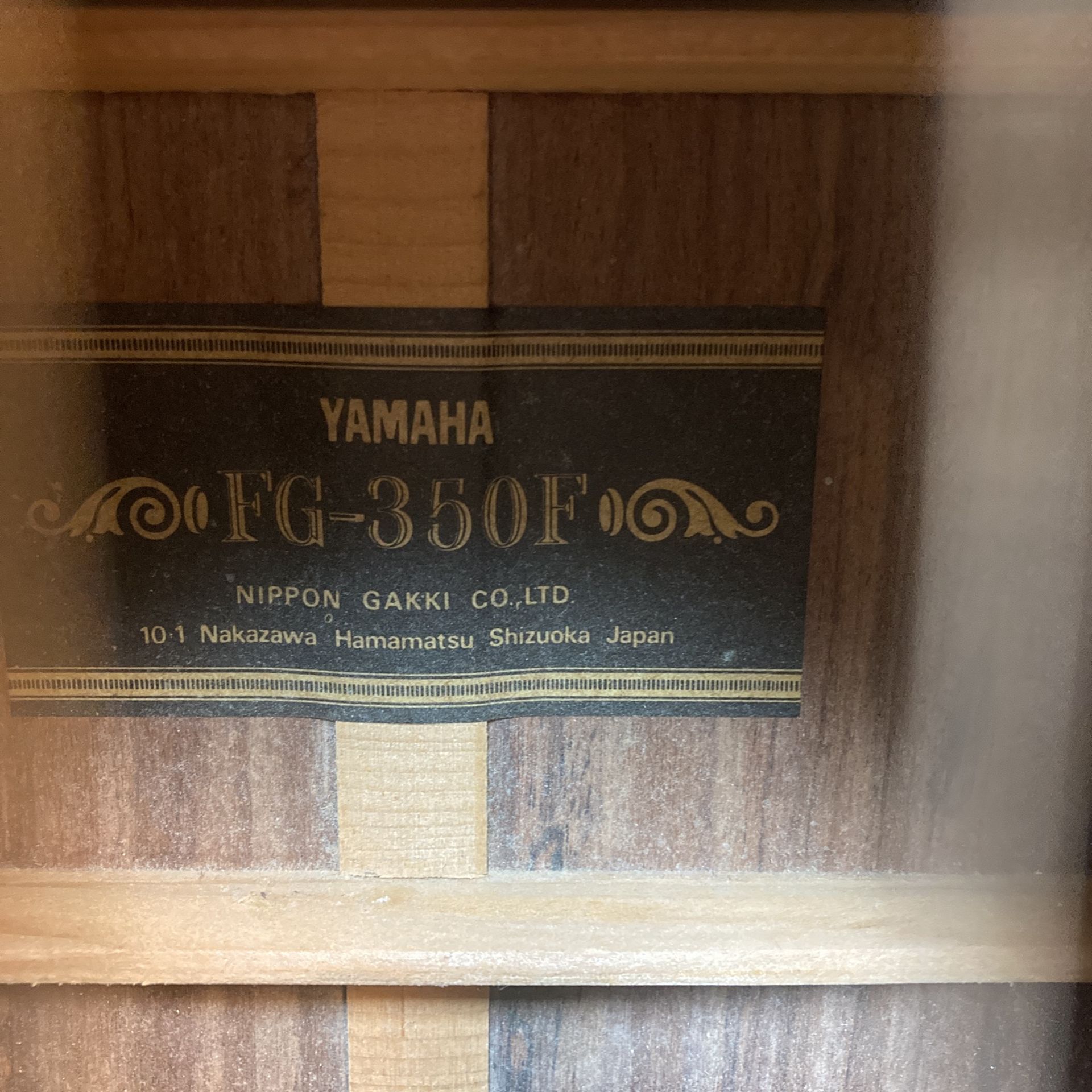 Yamaha FG-350F Black Label Japan With Original Case for Sale in