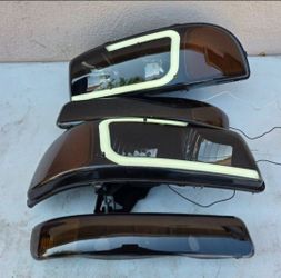 99-06 Gmc Sierra Yukon LED DRL Headlights Luces Micas Calaveras Faros Faroles Focos Headlamps