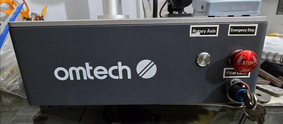 OMTECH 50 watt fiber laser  with foot pedal and rotary