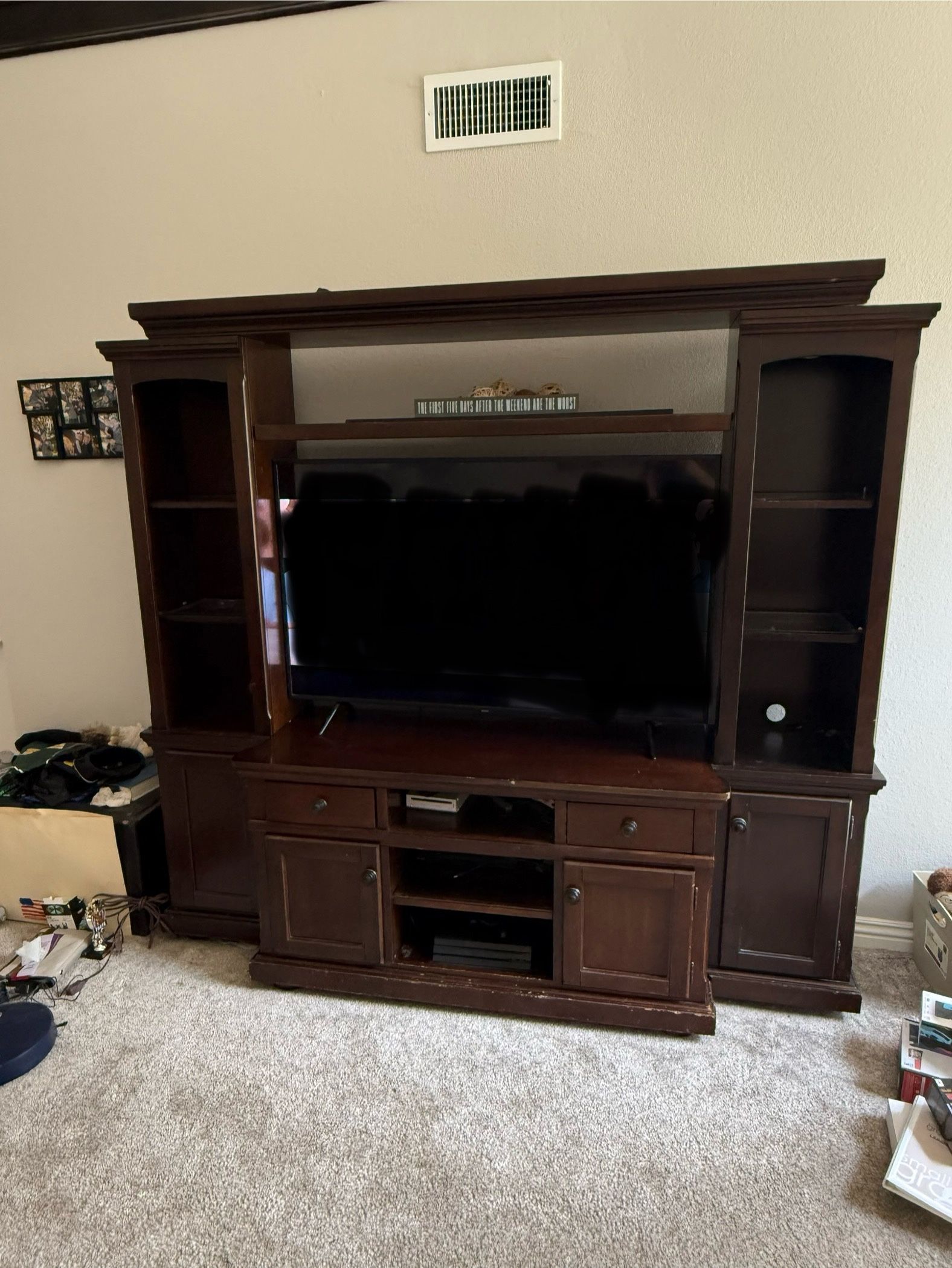 Large entertainment Center
